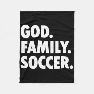 Gott Familie Fußball - Neues Glaubensbekenntnis  Fleecedecke