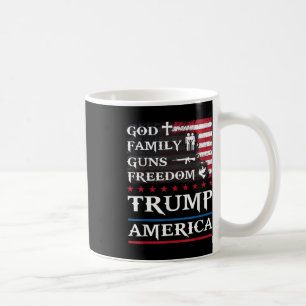 Gott Familie Gewehre & amp; Freiheit Trump Amerika Kaffeetasse