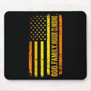 Gott Familie Indoor-Kletter-USA-Amerikanische Flag Mousepad