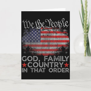 Gott Familie Land In Dieser Reihenfolge Christlich Karte