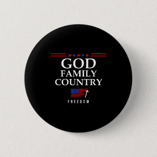 Gott Familie Land Unsere Flagge Christlich Sagen D Button
