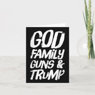Gott, Familie und Lager; Trump gewinnt Präsident E Karte