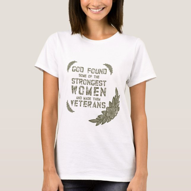 Gott fand einige der stärksten Veteranen Frauen T-Shirt (Vorderseite)