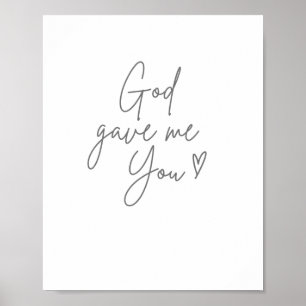 Gott gab mir Poster & Print