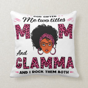 Gott gab mir zwei Titel Mama und Glamma Kissen