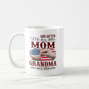 Gott gab mir zwei Titel Mama und Shirt Kaffeetasse