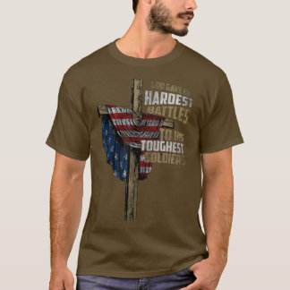Gott gab seinen härtesten Kämpfen seinem strengen  T-Shirt