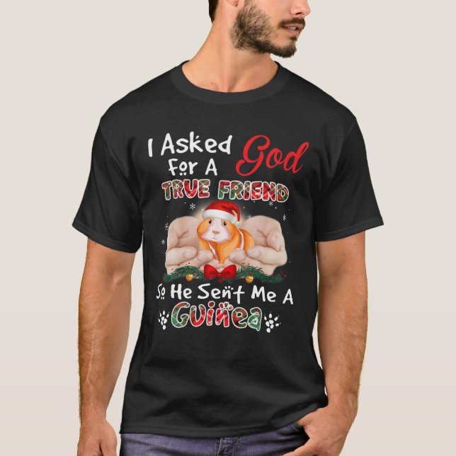 Gott gebt mir Funny Christmas Wahre Guinea Pig T-Shirt (Vorderseite)