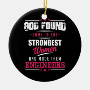 Gott gemachter Ingenieur-unglaublich witzig Keramikornament