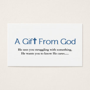 Gott-Geschenk-Visitenkarte