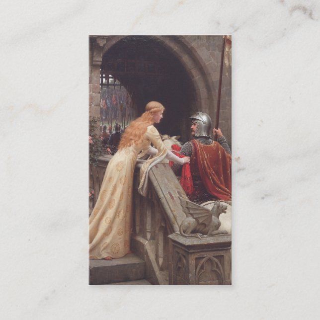 Gott-Geschwindigkeit! - Edmund Blair Leighton Visitenkarte (Vorderseite)