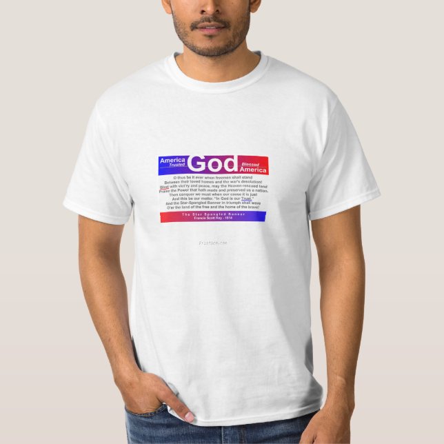 Gott gesegnetes Amerika T-Shirt (Vorderseite)