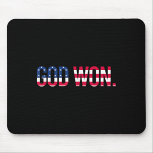 Gott gewann Jesus Glauben über alle christlichen D Mousepad