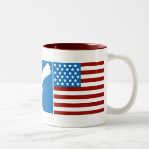 Gott, Gewehre, Ruhm Zweifarbige Tasse
