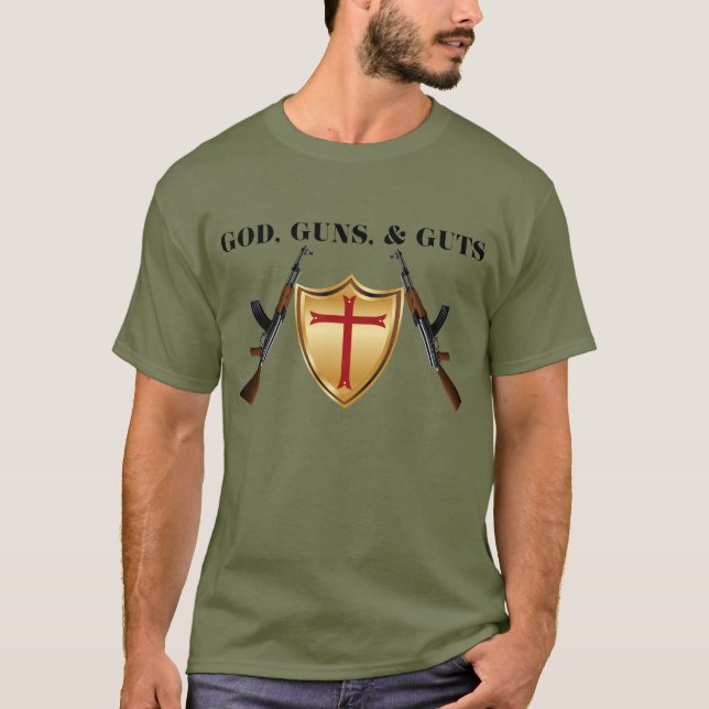 Gott, Gewehre u. Eingeweide T-Shirt (Vorderseite)