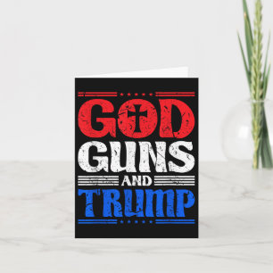 Gott Gewehre und Trump-amerikanischer Flaggenpatot Karte