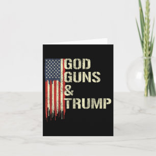 Gott Gewehre und Trump I 2. Änderung Trump-Flagge Karte