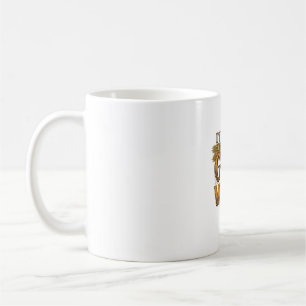 Gott gewinnt christliches Vintage-Kreuz-Typografie Kaffeetasse