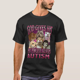Gott gibt Autismus seinen stärksten Soldaten Katze T-Shirt