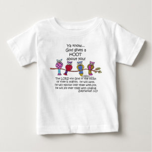 Gott gibt ein Hoot Owls Baby T-shirt