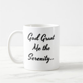 "Gott gibt mir die Heiligkeit" Gebet Kaffeetasse