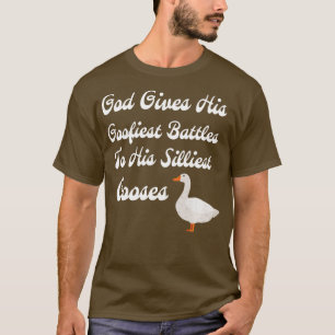 Gott gibt seine goofisten Kämpfe seinem silbersten T-Shirt