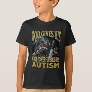 Gott gibt seinem mächtigsten Autismus einen sonnig T-Shirt