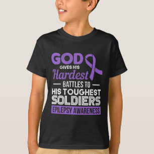 Gott gibt seinen härtesten Kampf seinem strampelst T-Shirt