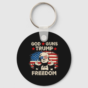 Gott gibt Trump Freedom Republikanischer Konservat Schlüsselanhänger