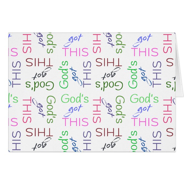Gott got diese Art von Parakaleo-Notenkarte (Vorderseite (Horizontal))