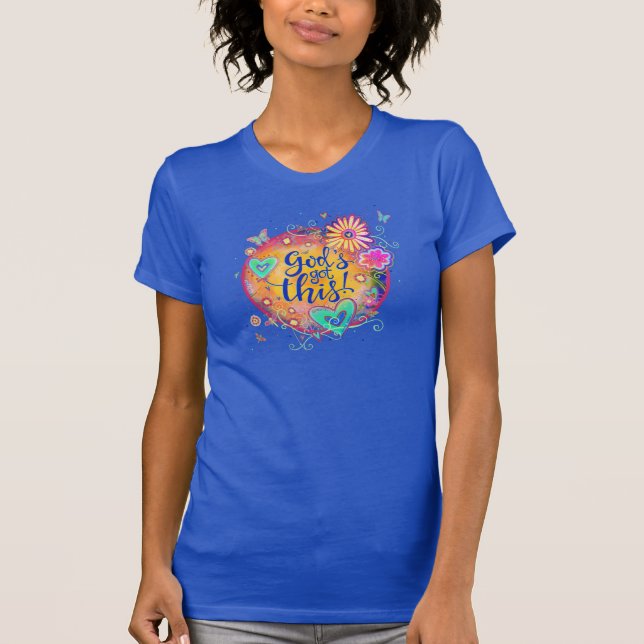 Gott Got diesen lustigen, farbenfrohen Inspirivity T-Shirt (Vorderseite)