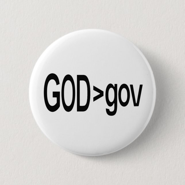 Gott > Gov Lapel Pin Button (Vorderseite)
