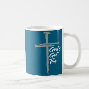 Gott hat das Christian Cross Glaubensmotivation Kaffeetasse