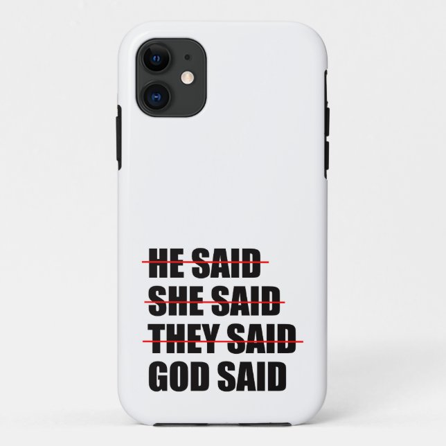 Gott hat das letzte Wort Case-Mate iPhone Hülle (Rückseite)