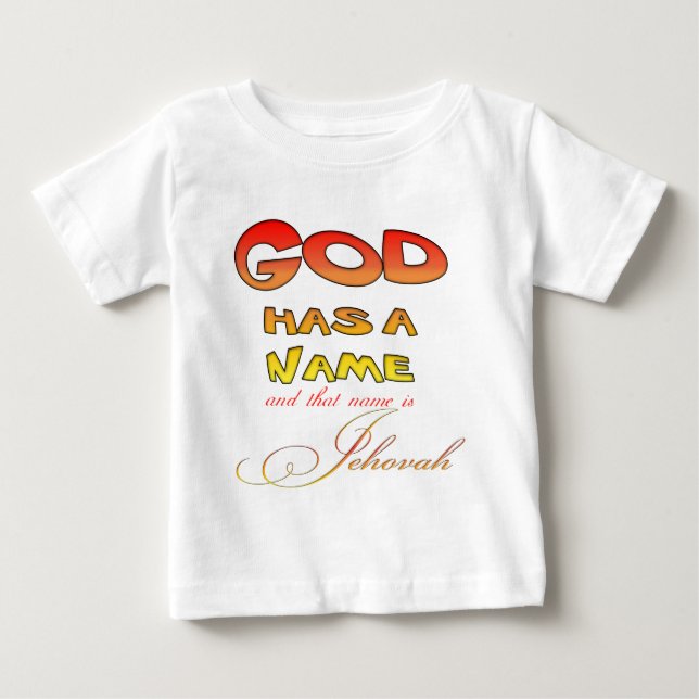 Gott hat einen Namen Jehovah Baby T-shirt (Vorderseite)