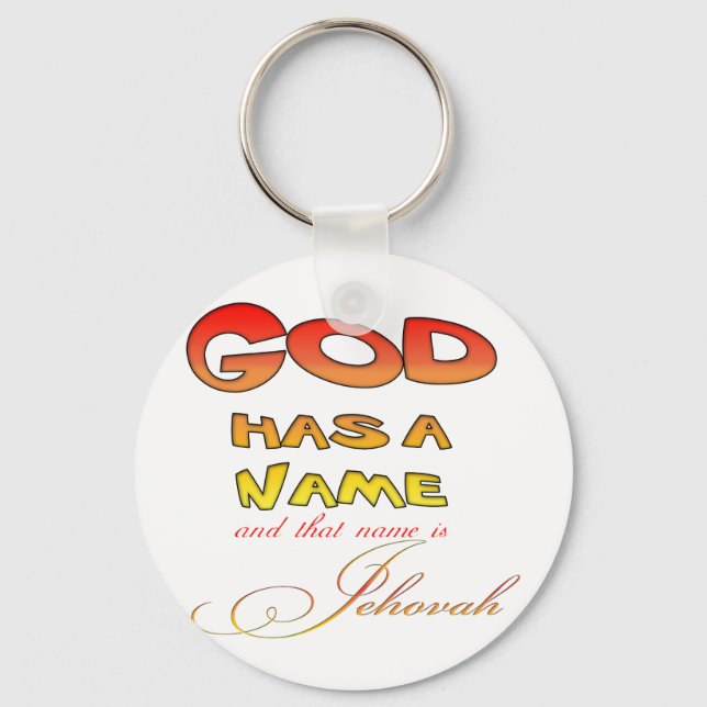 Gott hat einen Namen Jehovah Schlüsselanhänger (Vorderseite)