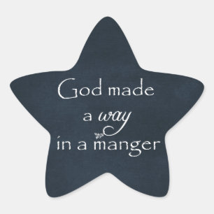 Gott hat einen Weg in ein Manöver-Angebot gemacht Stern-Aufkleber