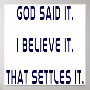 Gott hat es gesagt poster