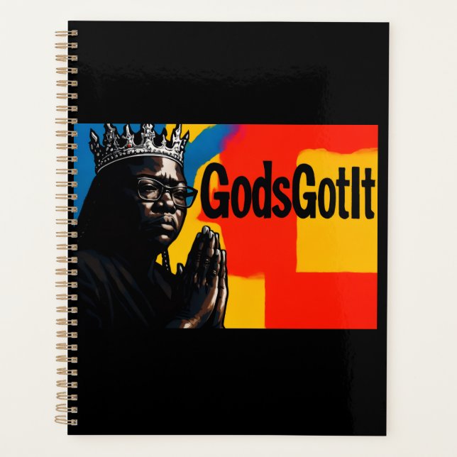 Gott hat es Notizbuch Journal Planer (Vorderseite)