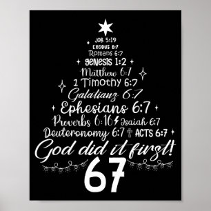 Gott hat es zuerst gemacht 67 Christliche Bibel 6  Poster