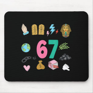 Gott hat es zuerst gemacht Christlich 6 7 Meme Sec Mousepad