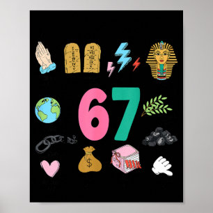 Gott hat es zuerst gemacht Christlich 6 7 Meme Sec Poster