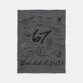 Gott hat es zuerst getan 6 7 Bibelvers christliche Fleecedecke