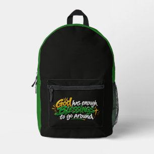 Gott hat genug Segen zu verteilen Bedruckter Rucksack