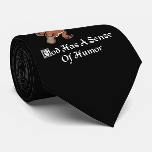 Gott hat Humor - Lustiger Schnabeltier Krawatte