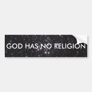 Gott hat keine Religion Autoaufkleber