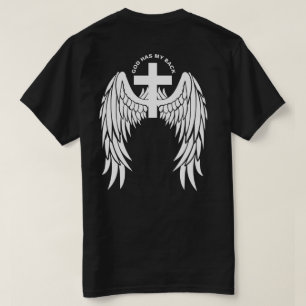 Gott hat meinen hinteren weißen Flügel T - Shirt