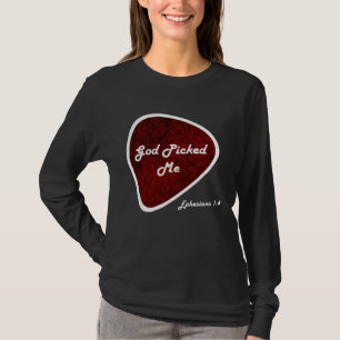 Gott hat mich ausgewählt Gitarrenplektrum Epheser T-Shirt