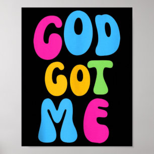 Gott hat mich Christian Quote Schrift Shirt Tank T Poster