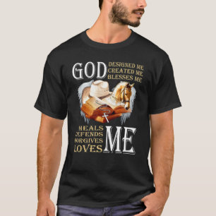 Gott hat mich entworfen mich erschaffen segnet mic T-Shirt